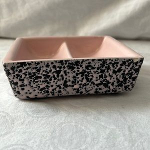 MCM Kenwood Old American Pottery Cigarette Holder, 2120 USA. Pink/black …